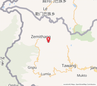 Map of Pangchen, Arunachal Pradesh