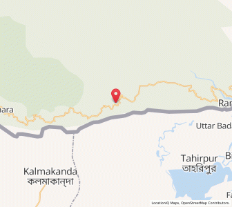 Map of Panikunda, Meghalaya