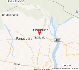 Map of Paniputa, Assam