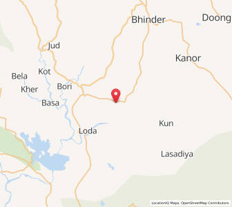 Map of Panod, Rajasthan