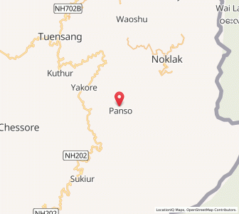 Map of Panso, Nagaland
