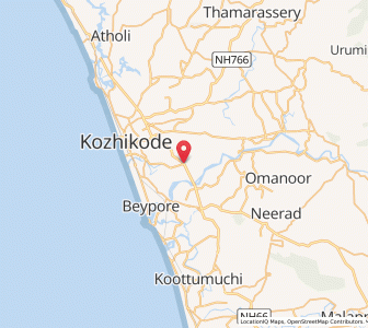 Map of Pantheeramkavu, Kerala