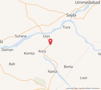 Map of Pantheri, Rajasthan