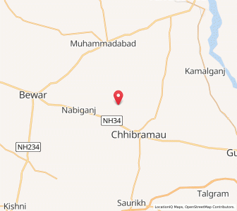 Map of Panthra, Uttar Pradesh