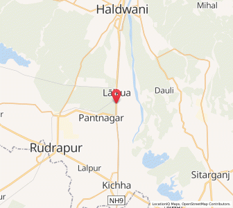 Map of Pantnagar, Uttarakhand