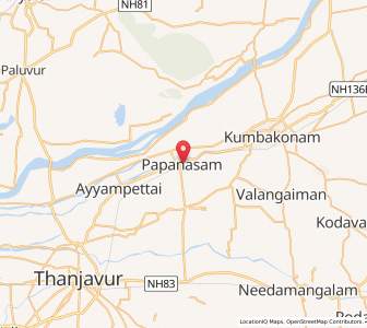 Map of Papanasam, Tamil Nadu