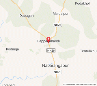 Map of Paparhahandi, Chhattisgarh