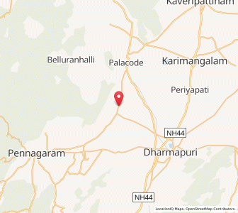 Map of Papparappatti, Tamil Nadu