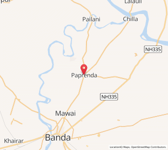 Map of Paprenda, Uttar Pradesh