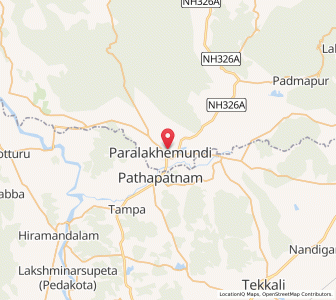 Map of Paralakhemundi, Andhra Pradesh