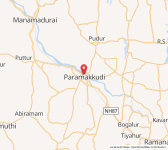 Map of Paramagudi, Tamil Nadu