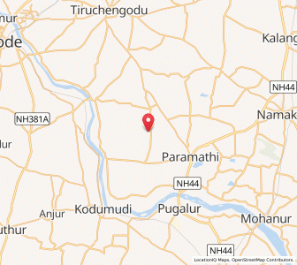 Map of Paramathi Velur, Tamil Nadu
