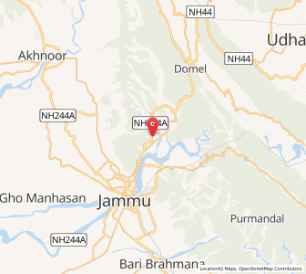 Map of Parangali, Kashmir