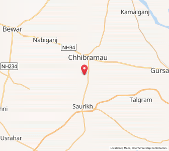 Map of Paranpur, Uttar Pradesh