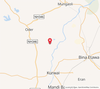 Map of Parariya, Madhya Pradesh