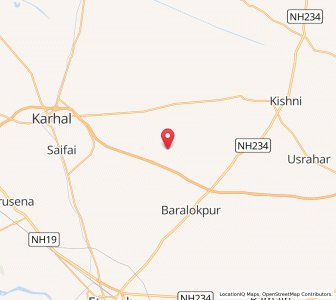 Map of Parasna, Uttar Pradesh