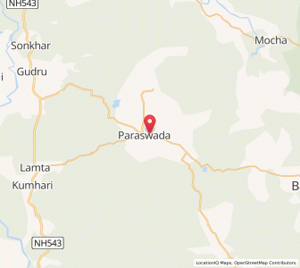 Map of Paraswara, Madhya Pradesh