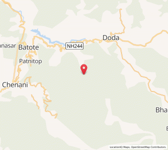 Map of Parbal, Kashmir