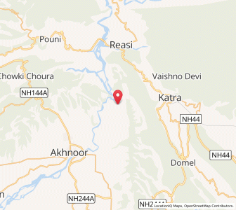 Map of Parel, Kashmir