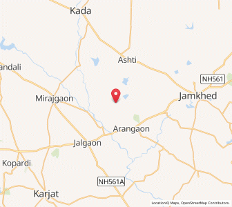 Map of Pargaon, Maharashtra