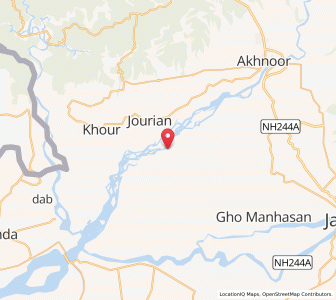 Map of Pargoal, Kashmir