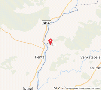 Map of Parhia, Chhattisgarh