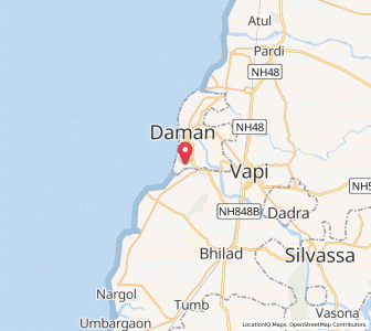 Map of Pariali, Dadra and Nagar Haveli and Daman and Diu