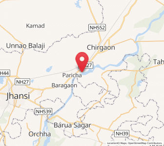 Map of Parichha, Uttar Pradesh