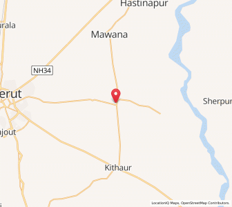 Map of Parichhatgarh, Uttar Pradesh