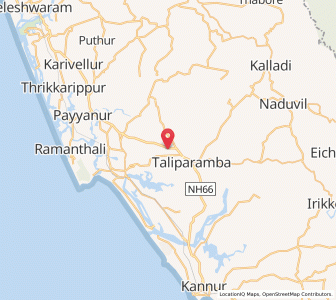 Map of Pariyaram, Kerala