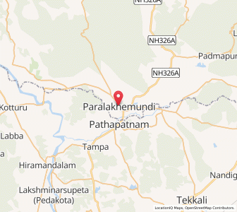 Map of Parlakimidi, Andhra Pradesh