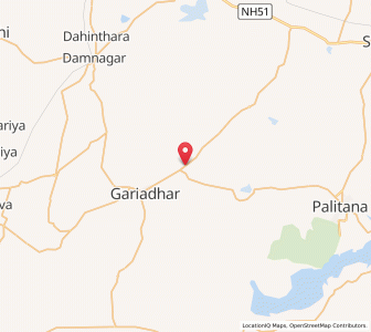 Map of Parodi, Gujarat