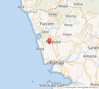Map of Parra, Goa