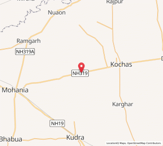 Map of Parsathua, Bihar