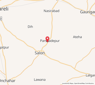 Map of Parshadepur, Uttar Pradesh