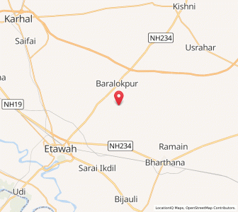 Map of Partapura, Uttar Pradesh