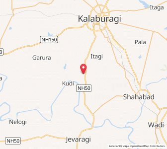Map of Parvatabad, Karnataka