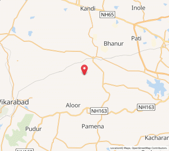 Map of Parweda, Andhra Pradesh