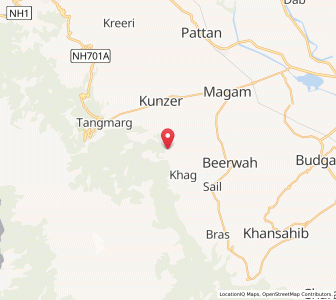 Map of Pashkar, Kashmir