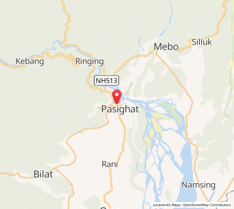 Map of Pasighat, Arunachal Pradesh