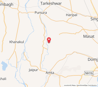 Map of Paspur, West Bengal