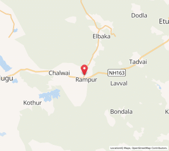 Map of Pasra, Andhra Pradesh