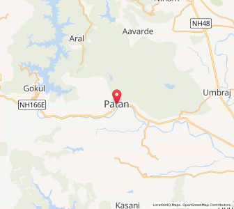 Map of Pātan, Maharashtra
