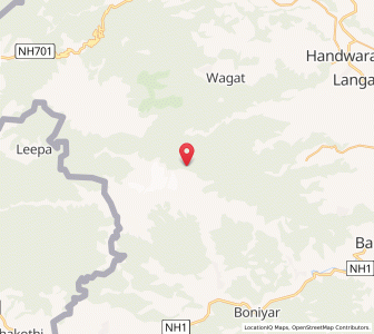 Map of Patani Baihk, Kashmir