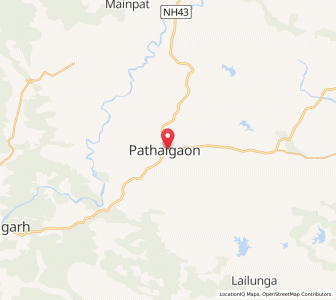 Map of Pathalgaon, Chhattisgarh