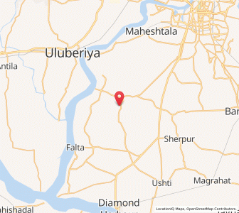 Map of Patharbaria, West Bengal