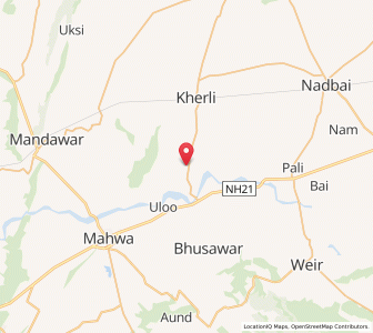 Map of Pathena, Rajasthan