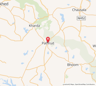 Map of Pathrud, Maharashtra