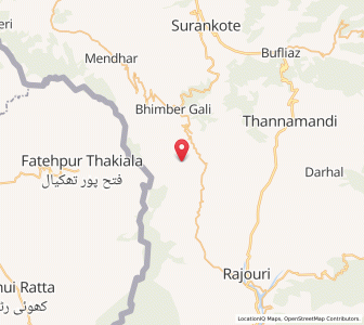 Map of Pathtara, Kashmir