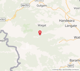 Map of Pathwari, Kashmir